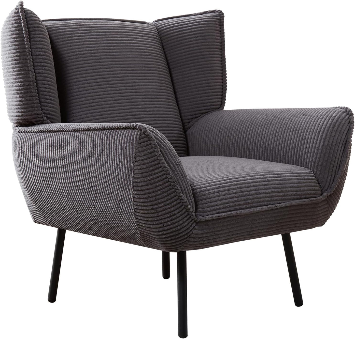 Accent Wingback Corduroy Chair