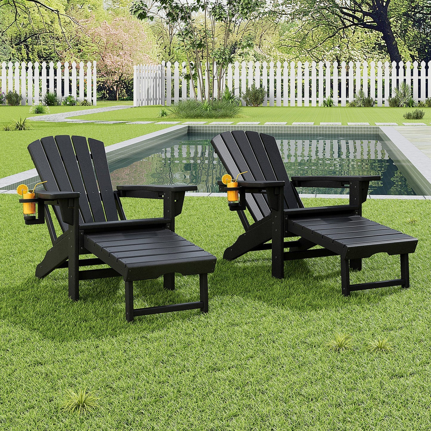Bronc Retractable-Ottoman Adirondack Chair Amerlife