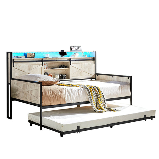 Harlow Twin Daybed-Rustic White