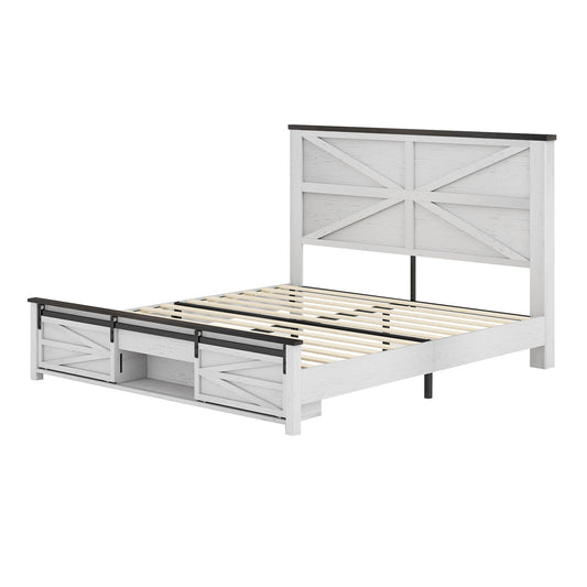 Barrow Bed Frame - Full / White