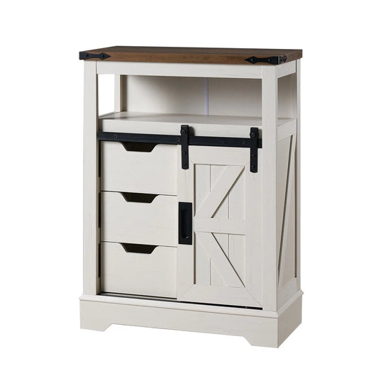 Bourbon CBV013 Rustic Oak & White