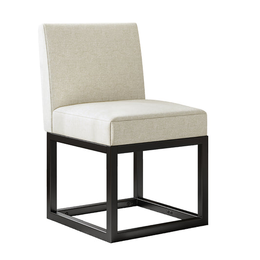 6-Piece Linen Dining Chairs Set - Beige