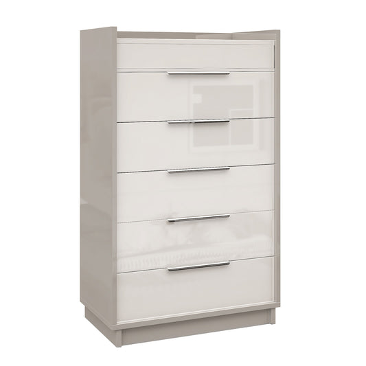 Kino 5-Drawers Dresser - White&Gray