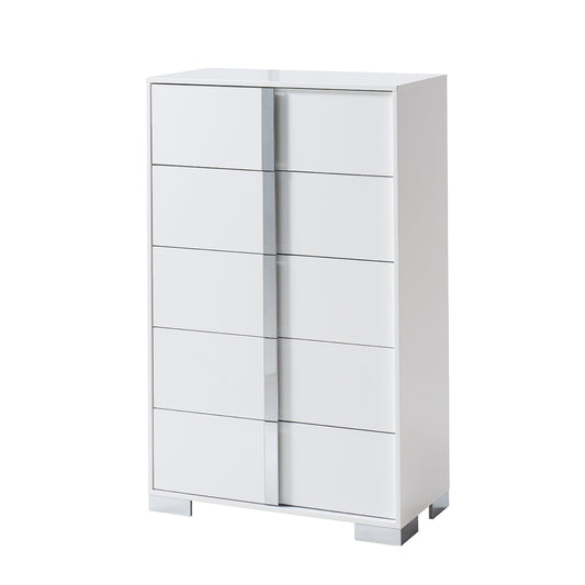 Lena 5-Drawers Dresser - White