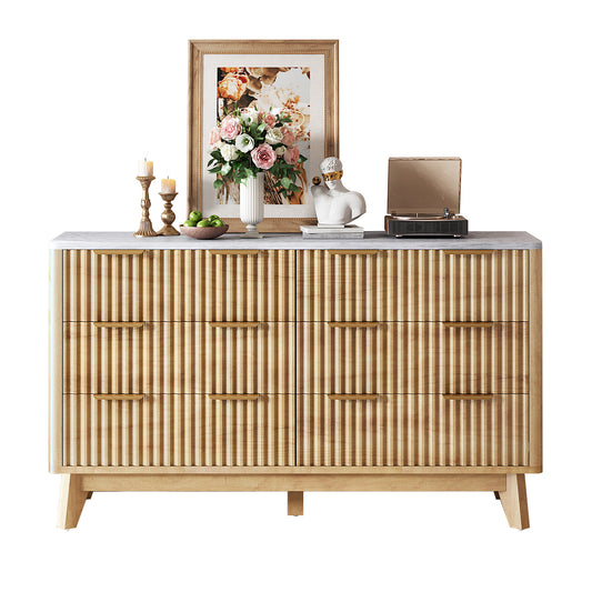 Cropredy 6-Drawers Dresser - Natural Oak