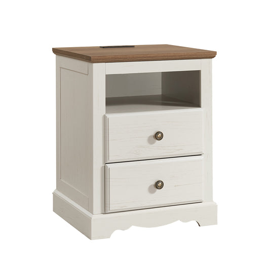 Erebus Nightstands - Pair / Antique White