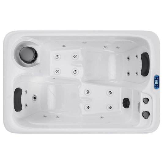 Plug & Play Outdoor Hot Tub with LED Lights-2-Person