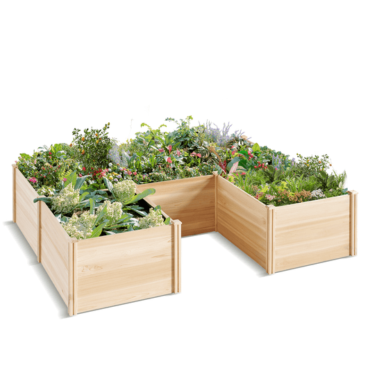 Daisy U-Shaped Raised Bed -7.5x6x1.6FT (5Grids)