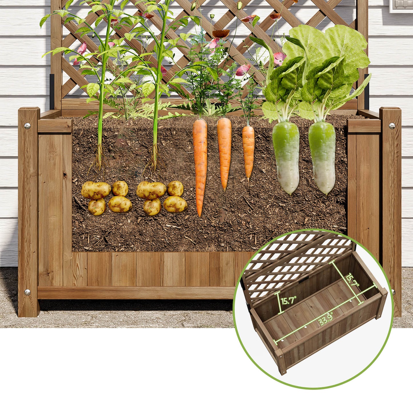 Magnolia Raised Bed - Pair