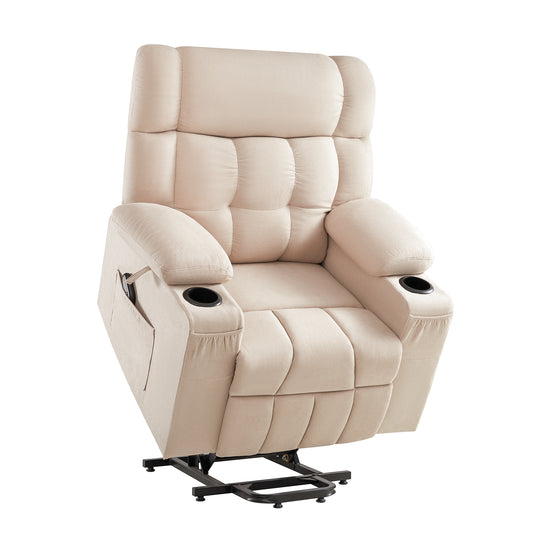 Elva Power Lift Recliner Chairs - Beige