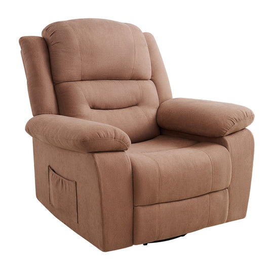 Reed Swivel-Rocker Recliner Chairs - Brown