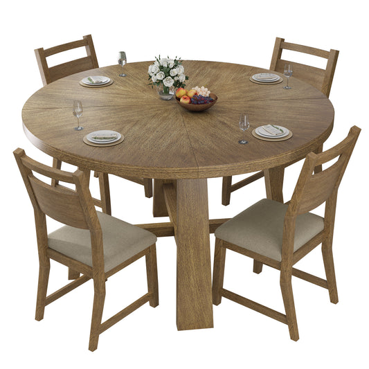 Gather Solid Wood Dining Set Amerlife