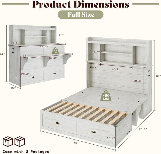 Nook 3 in 1 Murphy Bed