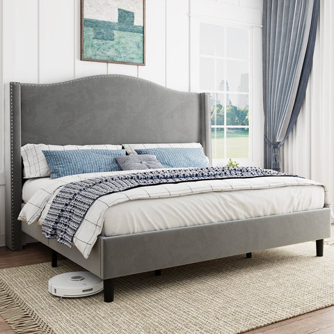 Amerlife upholstered bed frame