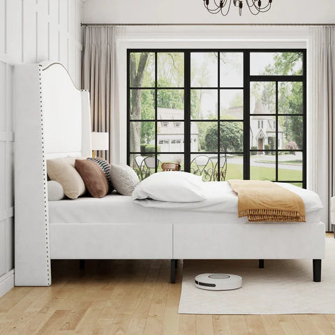 Amerlife Tall headboard king bed frames