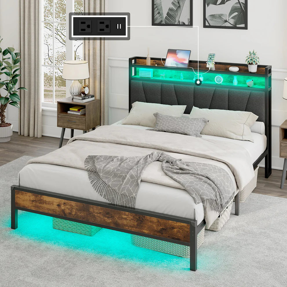 Amerlife LED Bed Frame