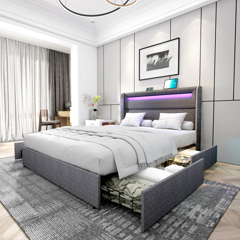 Amerlife Platform Storage Beds