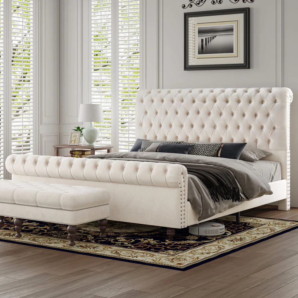 Amerlife Upholstered Sleigh Beds