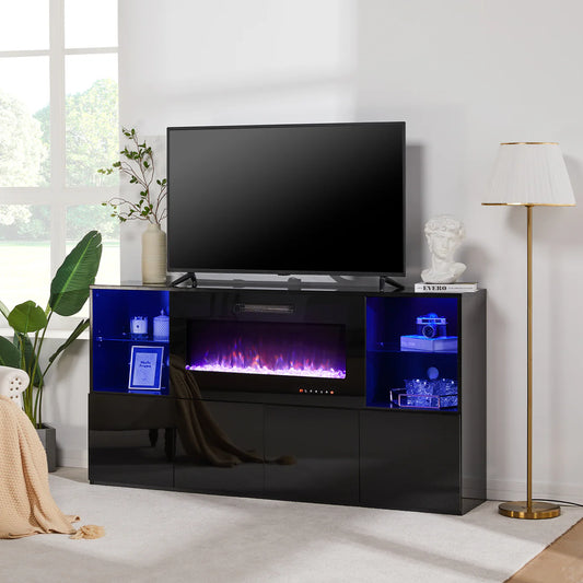 Electric Fireplace TV Stand Amerlife
