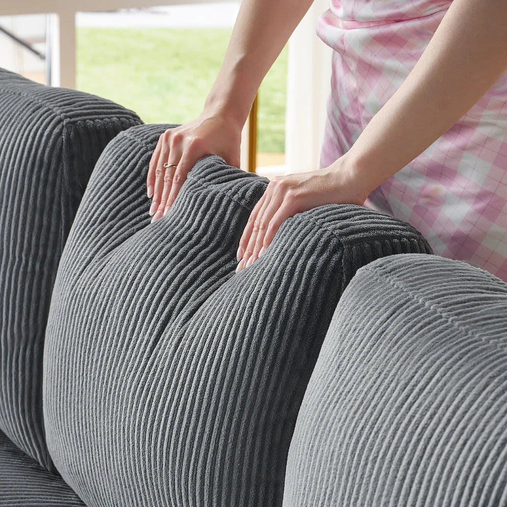 Amerlife Corduroy Sectional Couch