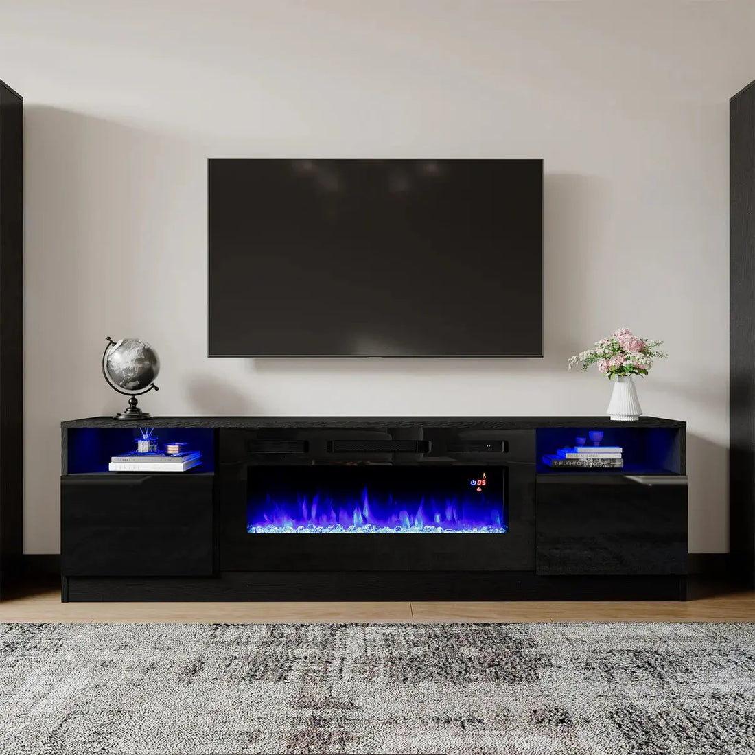 Electric fireplace TV stands amerlife