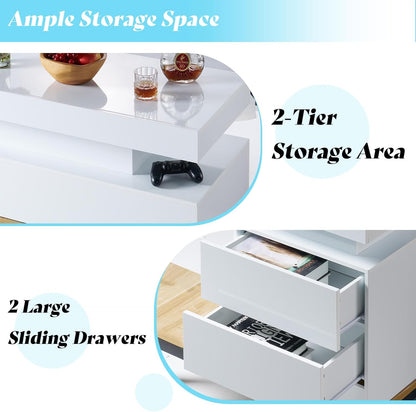 Ion 4-Piece Living Room Set Amerlife 80'' / White & Black
