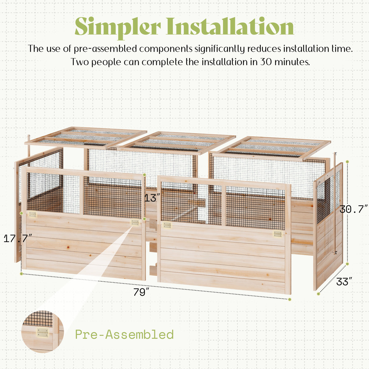 Lid Wood Raised Garden Bed 