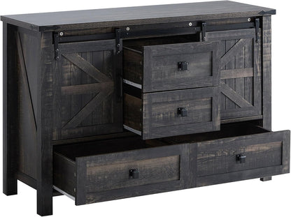 Alderman 3-Piece Bedroom Set Amerlife Full / Black Oak