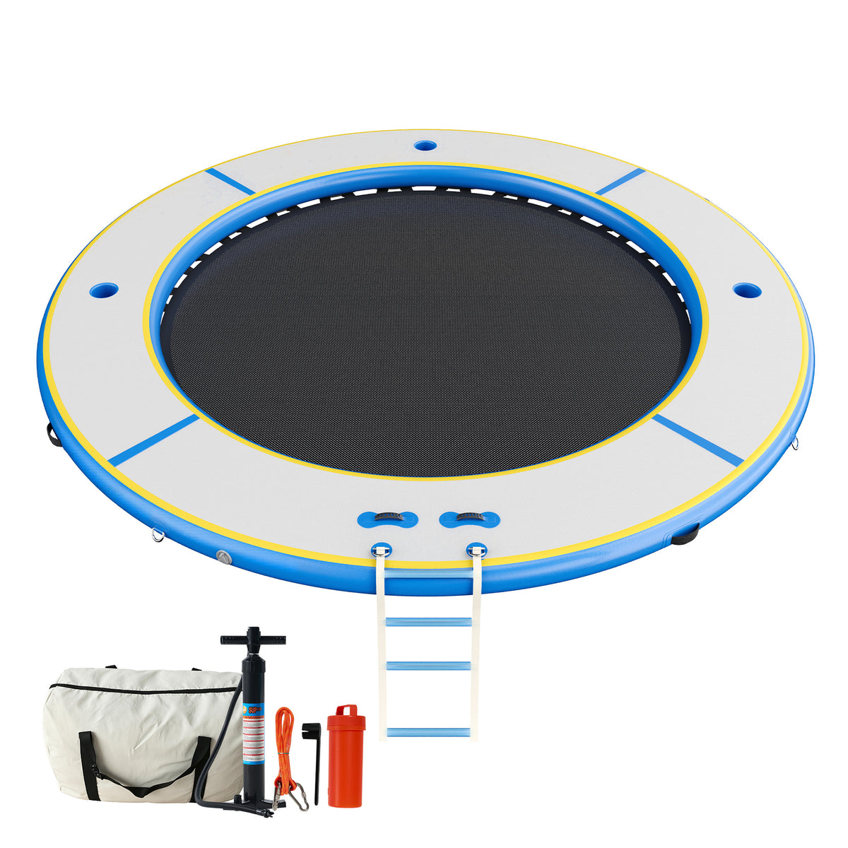 Nixie Inflatable Water Hammock-12*12FT / Circle / Gray+Black