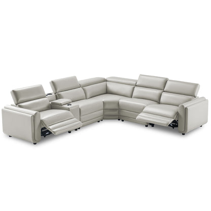 Vesper Dual Power Electric Reclining Sofa  Light Grey