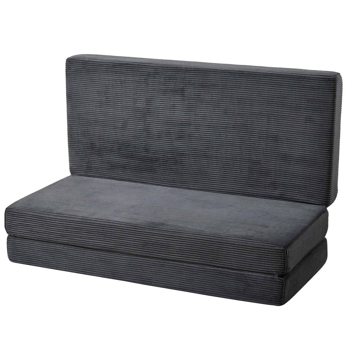 Fold 6-Inch Tri-Fold Folding Mattress-Full-Grey