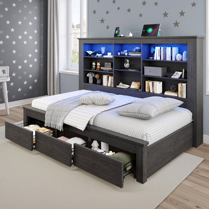 Beam Bed Frame Amerlife Twin / Black