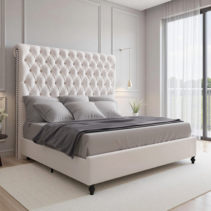 Curl Bed Frame Amerlife-Cream