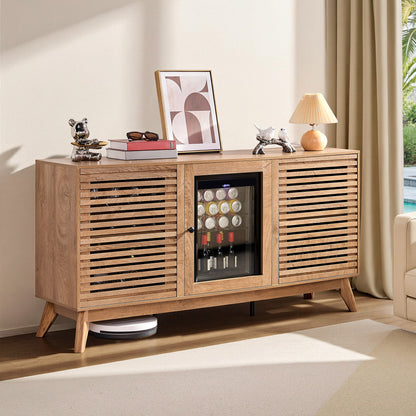 Grill Coffee Bar Cabinet - Brown