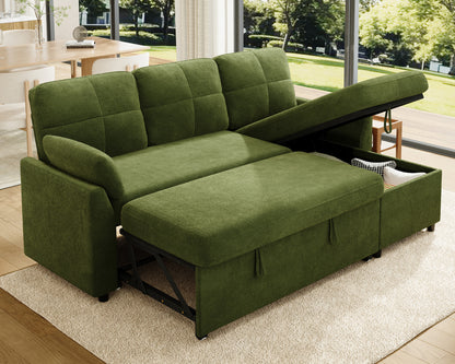 Vireli Convertible Sofa Bed Amerlife -Green