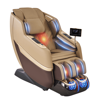 Smart 3D Zero Gravity Massage Chair-3D Massage Roller-Brown