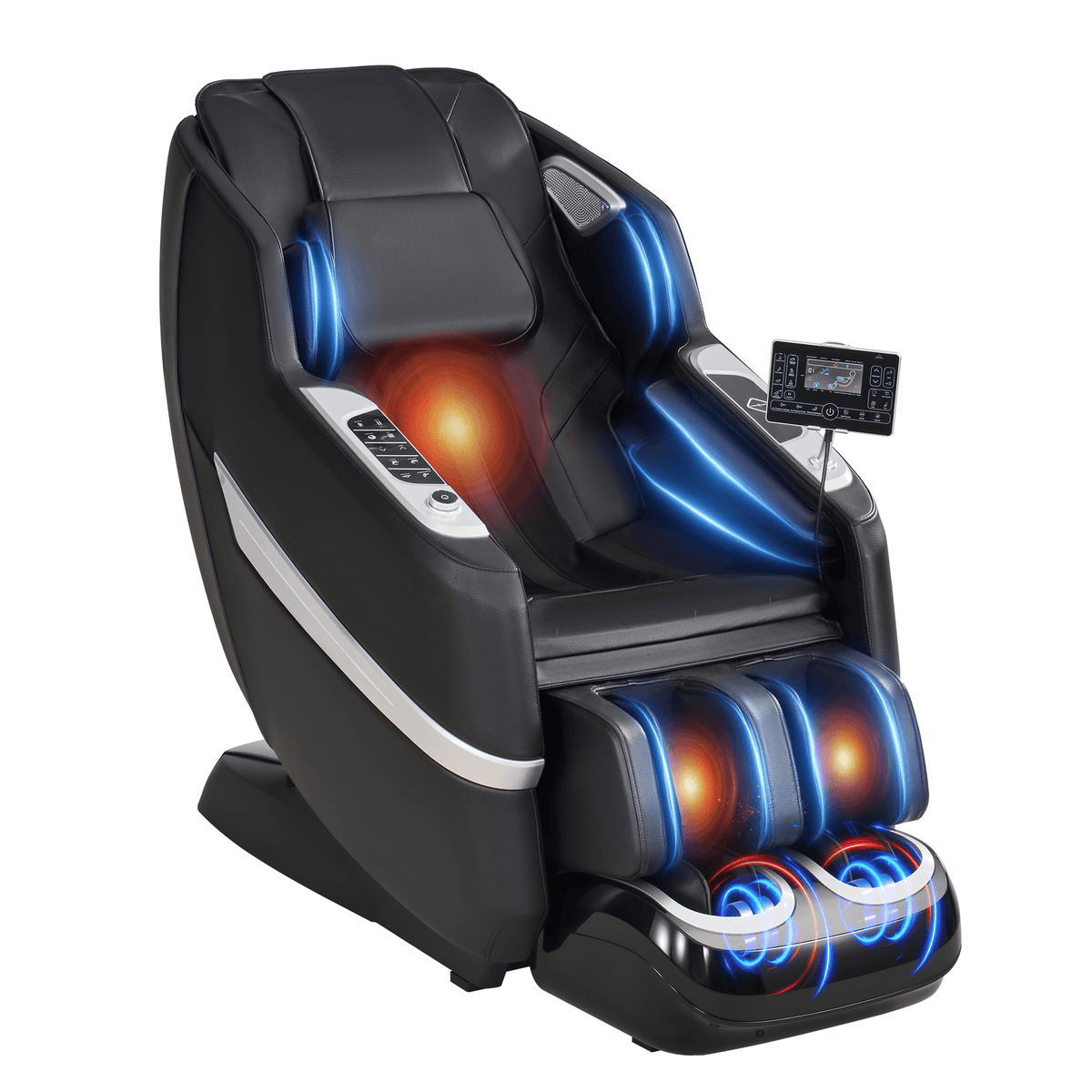 Smart 3D Zero Gravity Massage Chair-3D Massage Roller-Black