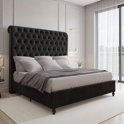 Curl Bed Frame Amerlife-Black