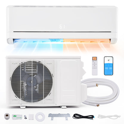 Whisper Ductless Mini Split AC and Heating System-12000BTU-115V