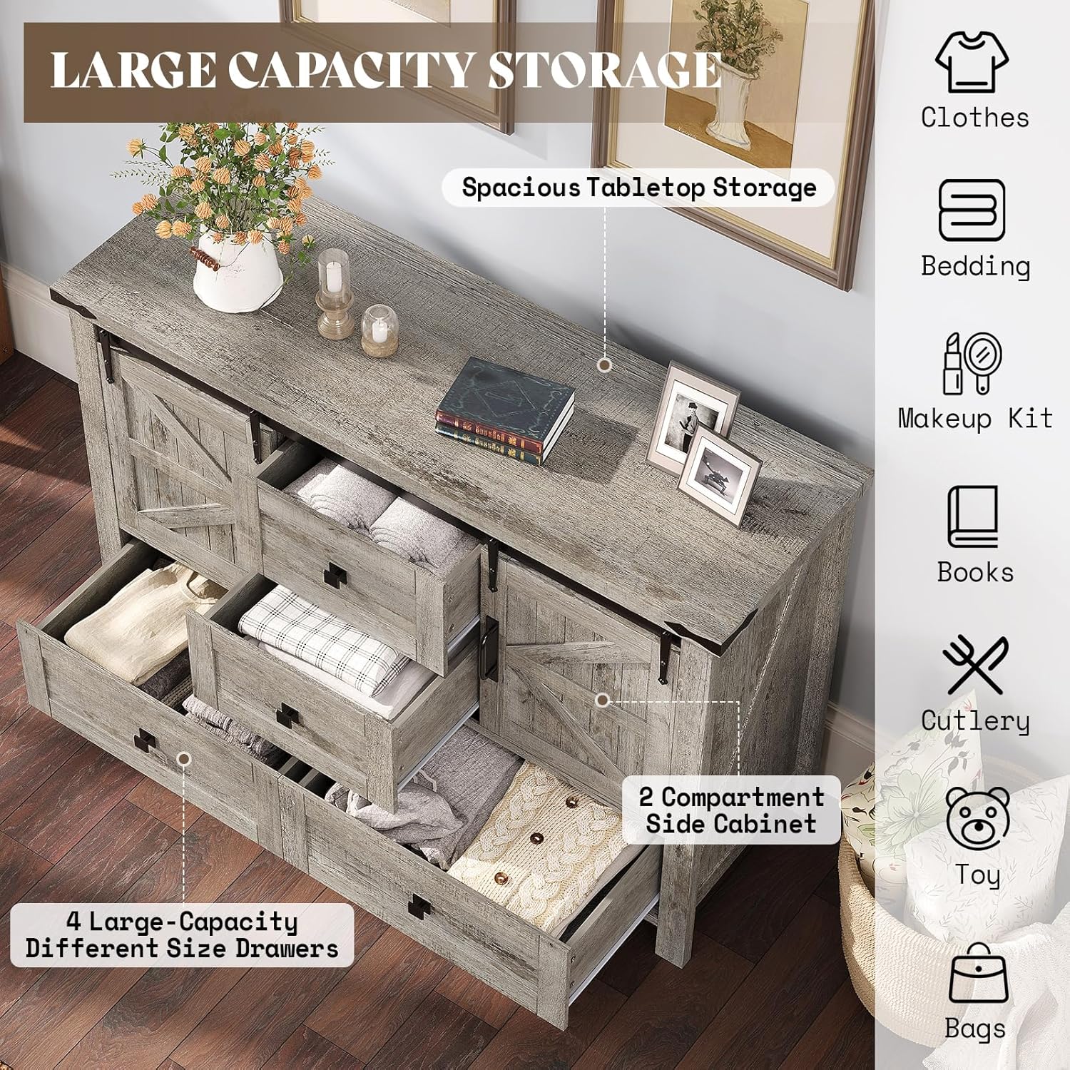 Alderman 3-Piece Bedroom Set Amerlife Full / Light Rustic Oak