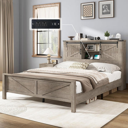 Alderman 3-Piece Bedroom Set Amerlife Full / Light Rustic Oak