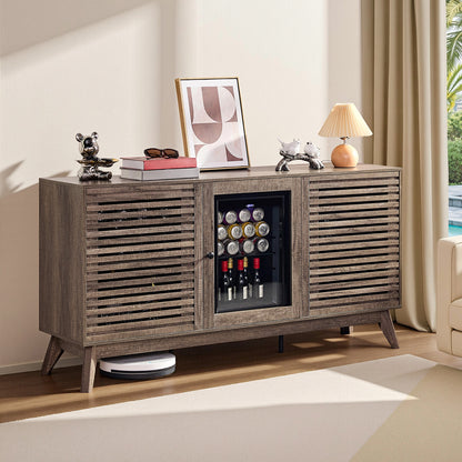 Grill Coffee Bar Cabinet - Gray