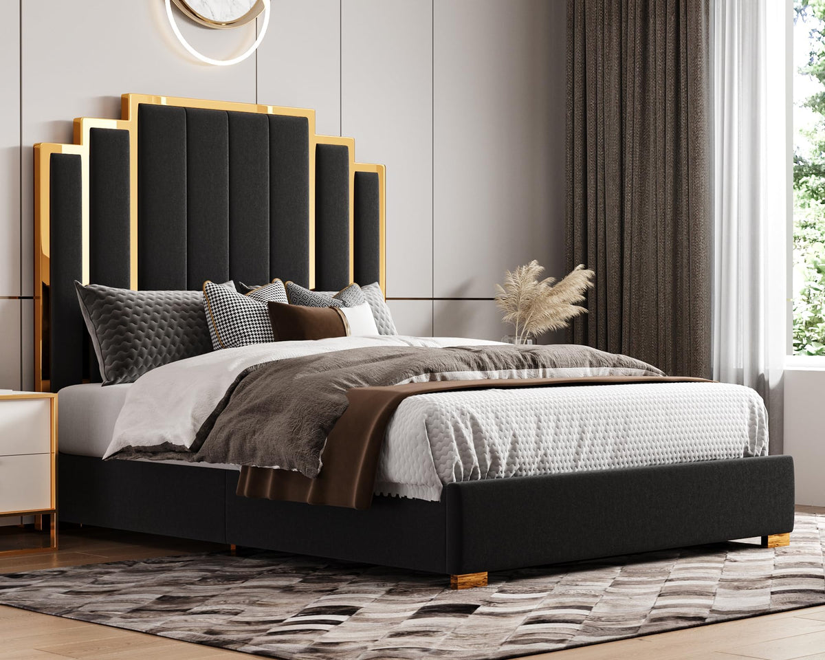 Majorelle California King Bed Frame - California King - Black