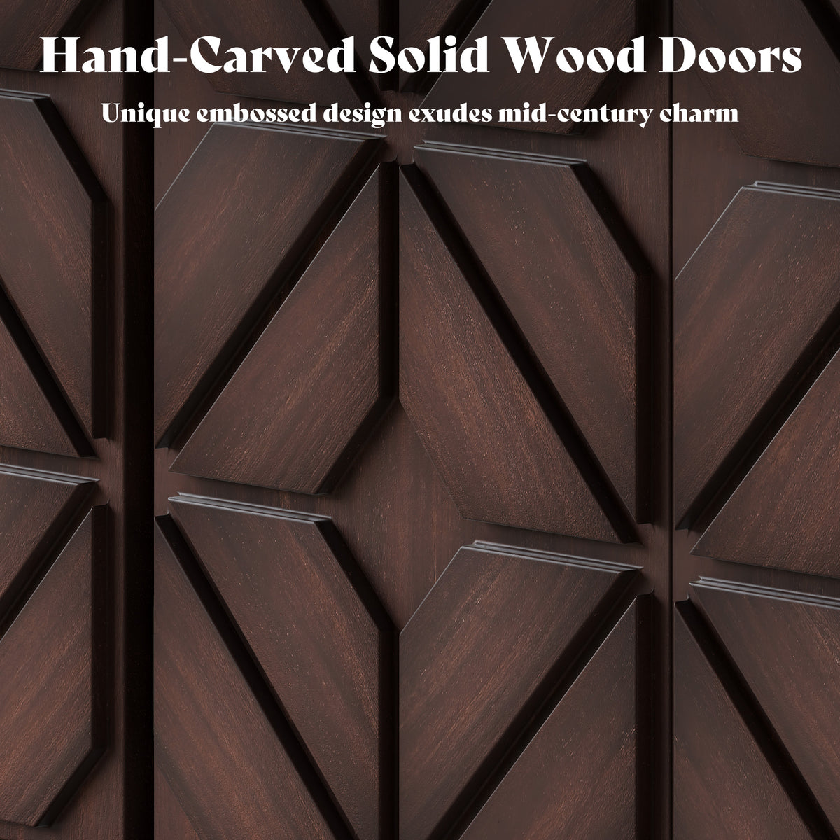 Cameo Acacia Wood Sideboard Cabinet