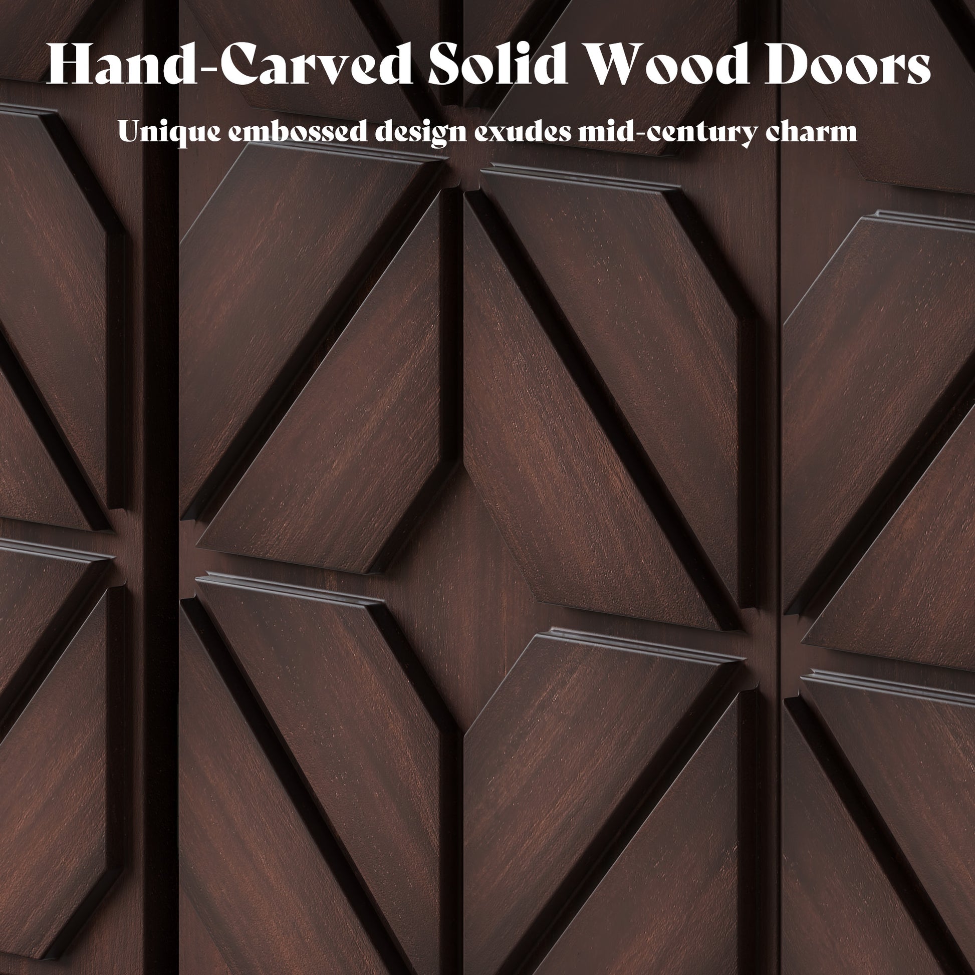 Cameo Acacia Wood Sideboard Cabinet
