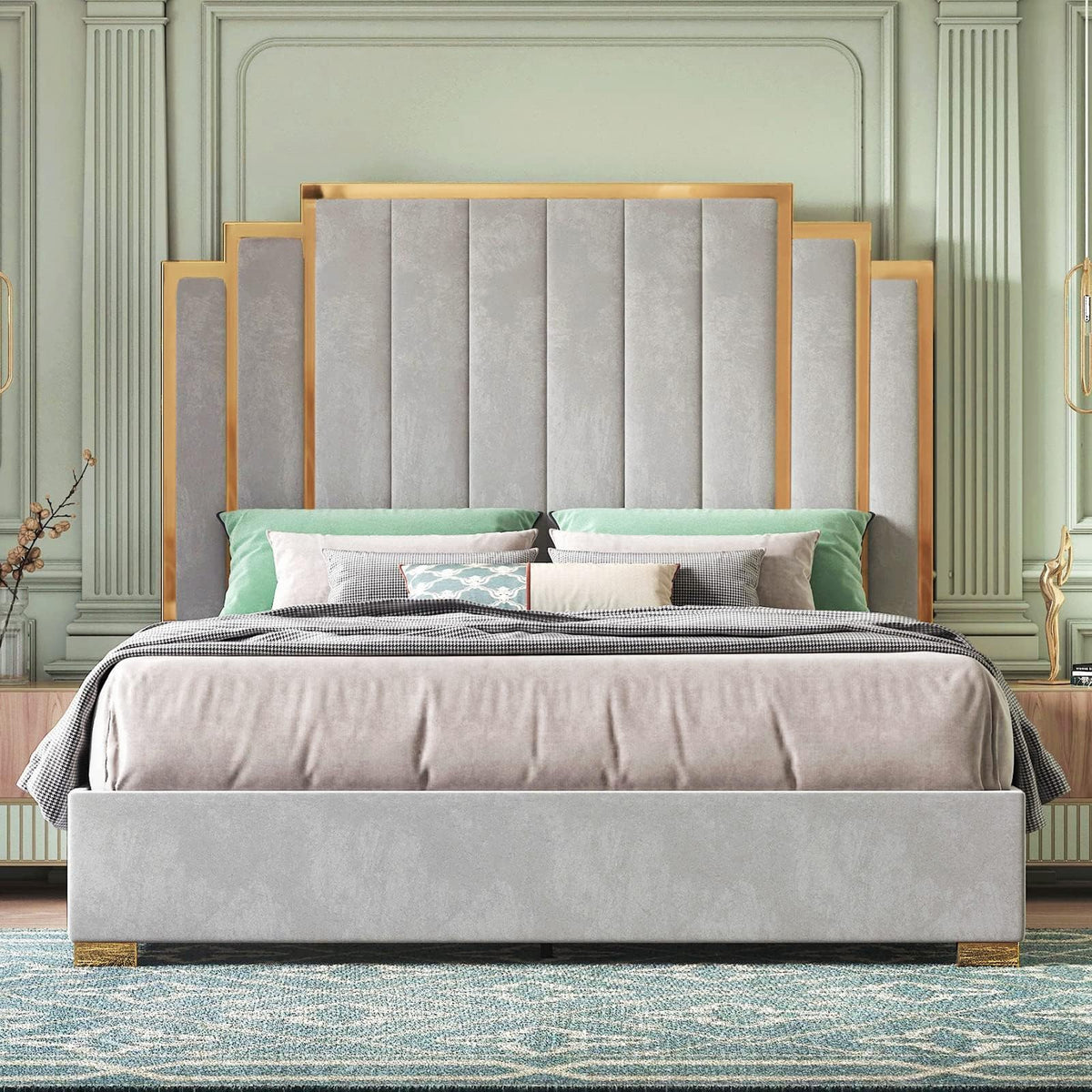 Majorelle California King Bed Frame - California King - Grey