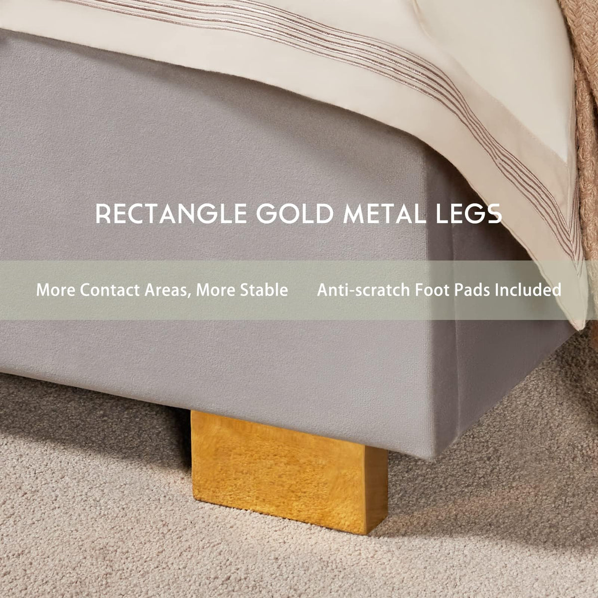 Majorelle California King Bed Frame - California King - Grey