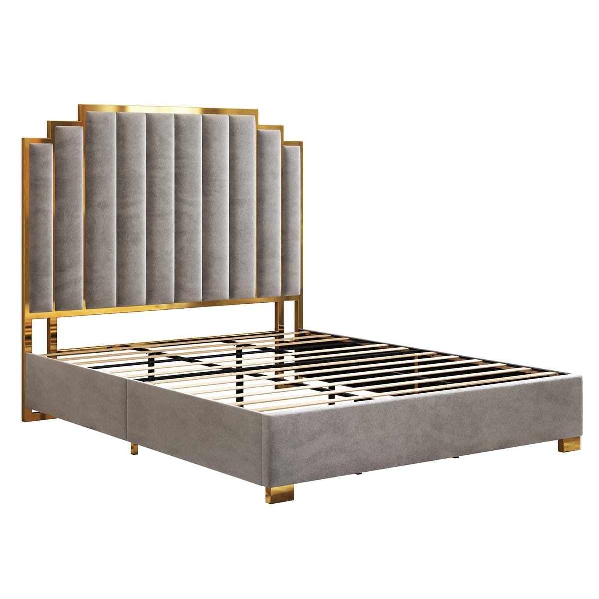 Majorelle California King Bed Frame - California King - Grey