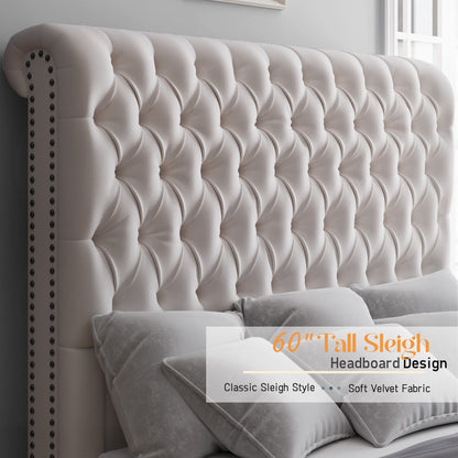 Curl Bed Frame Amerlife-Cream
