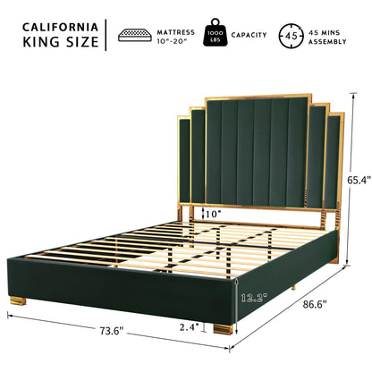 Majorelle California King Bed Frame - California King - Green